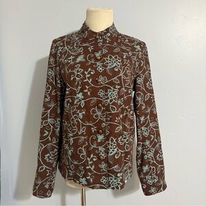 Embroidered Beaded Sequin Jacket with Mandarin Collar
